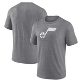 Utah Jazz Distressed Tri-Blend T-Shirt On Sale