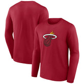 Miami Heat Primary Logo Long Sleeve T-Shirt On Sale