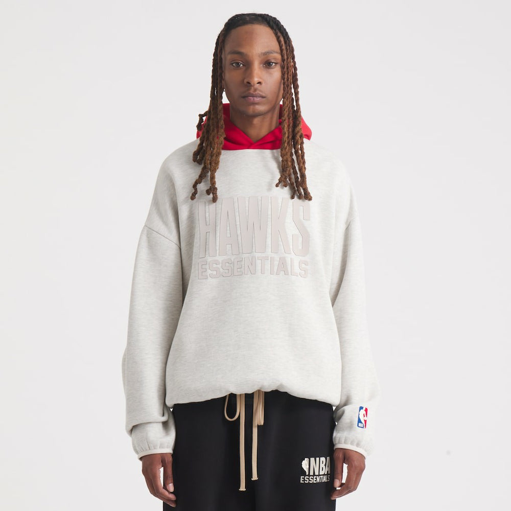 Atlanta Hawks Fear of God Unisex NBA x ESSENTIALS Pullover Hoodie On Sale