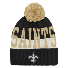New Orleans Saints Outerstuff Youth Modern Fan Cuffed Knit Hat with Pom