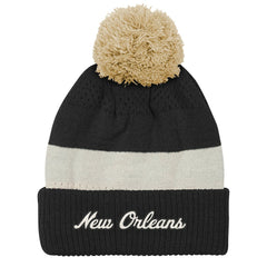 New Orleans Saints Outerstuff Youth Modern Fan Cuffed Knit Hat with Pom