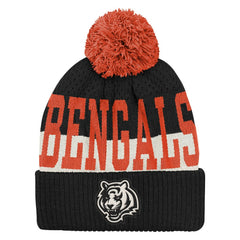 Cincinnati Bengals Outerstuff Youth Modern Fan Cuffed Knit Hat with Pom