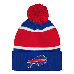 Buffalo Bills Outerstuff Girls Let's Play Cuffed Knit Hat with Pom