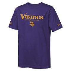 Minnesota Vikings Nike Youth Sideline Team Issue T-Shirt