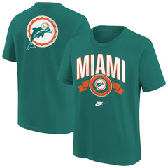 Miami Dolphins Nike Youth Rewind Front & Back Essential T-Shirt