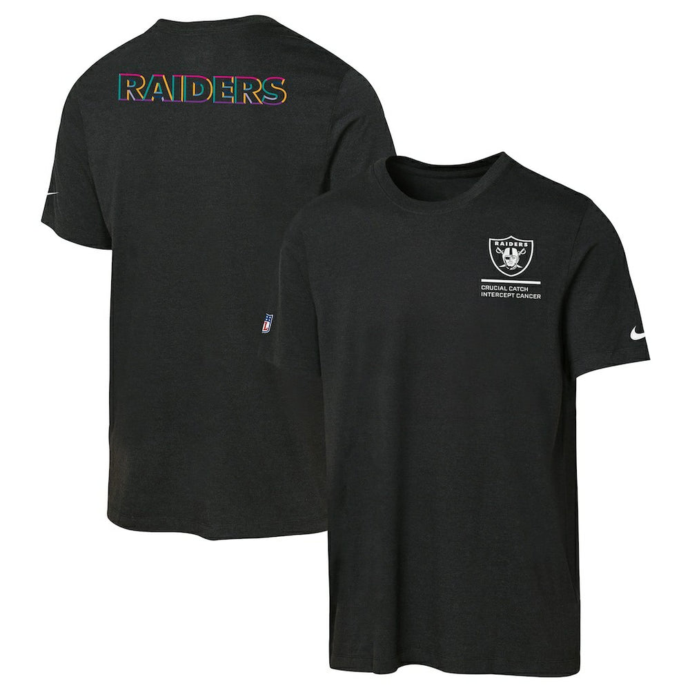 Las Vegas Raiders Nike Youth 2025 NFL Crucial Catch Tri-Blend Dri-FIT T-Shirt