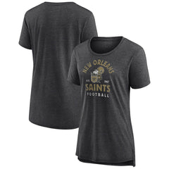 New Orleans Saints Women's Vintage Arch Tri-Blend T-Shirt