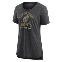 New Orleans Saints Women's Vintage Arch Tri-Blend T-Shirt