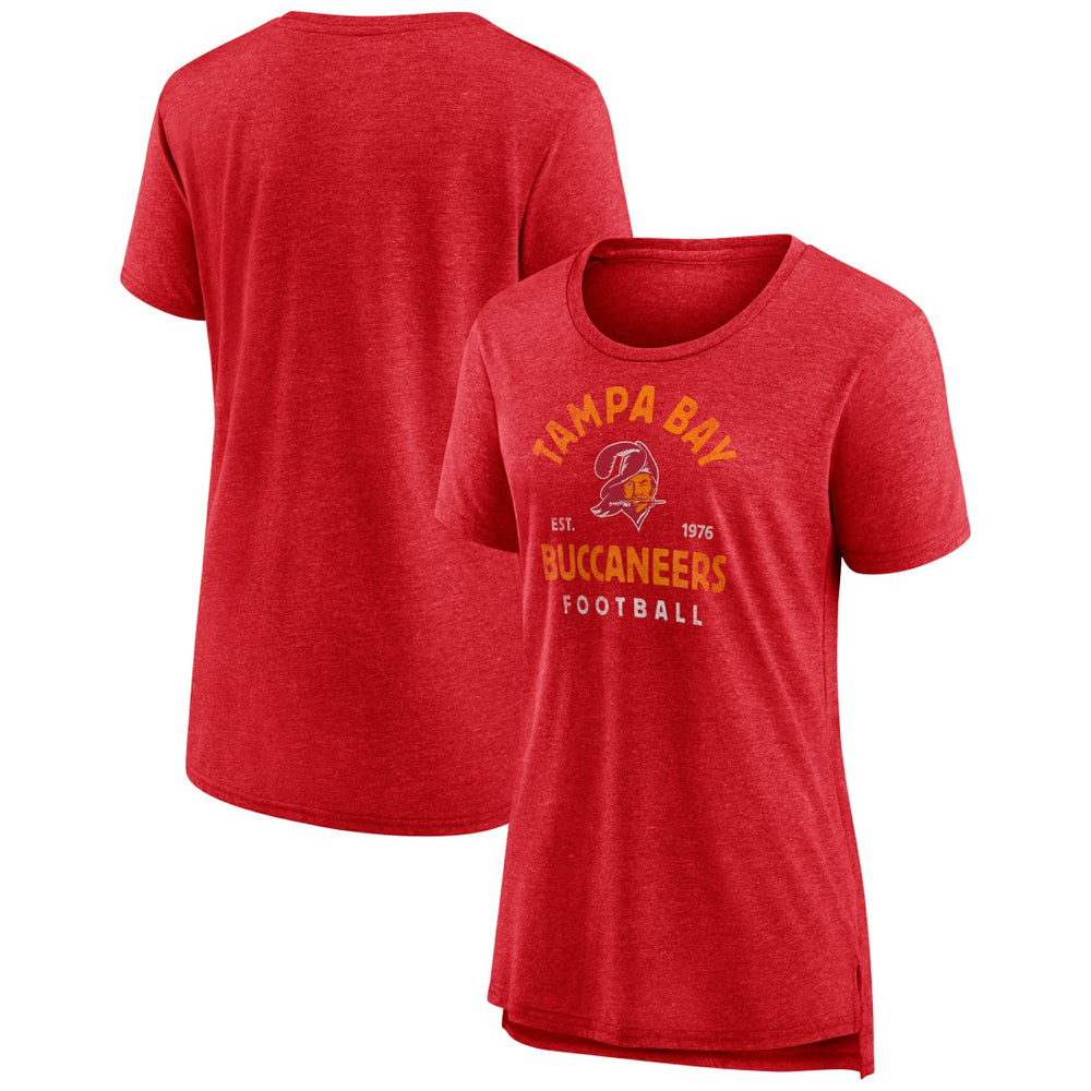 Tampa Bay Buccaneers Women's Vintage Arch Tri-Blend T-Shirt