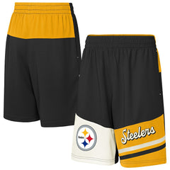 Pittsburgh Steelers Youth Fandemonium Mesh Shorts