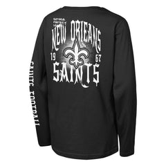 New Orleans Saints Outerstuff Youth Rumble Long Sleeve T-Shirt