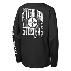 Pittsburgh Steelers Outerstuff Youth Rumble Long Sleeve T-Shirt