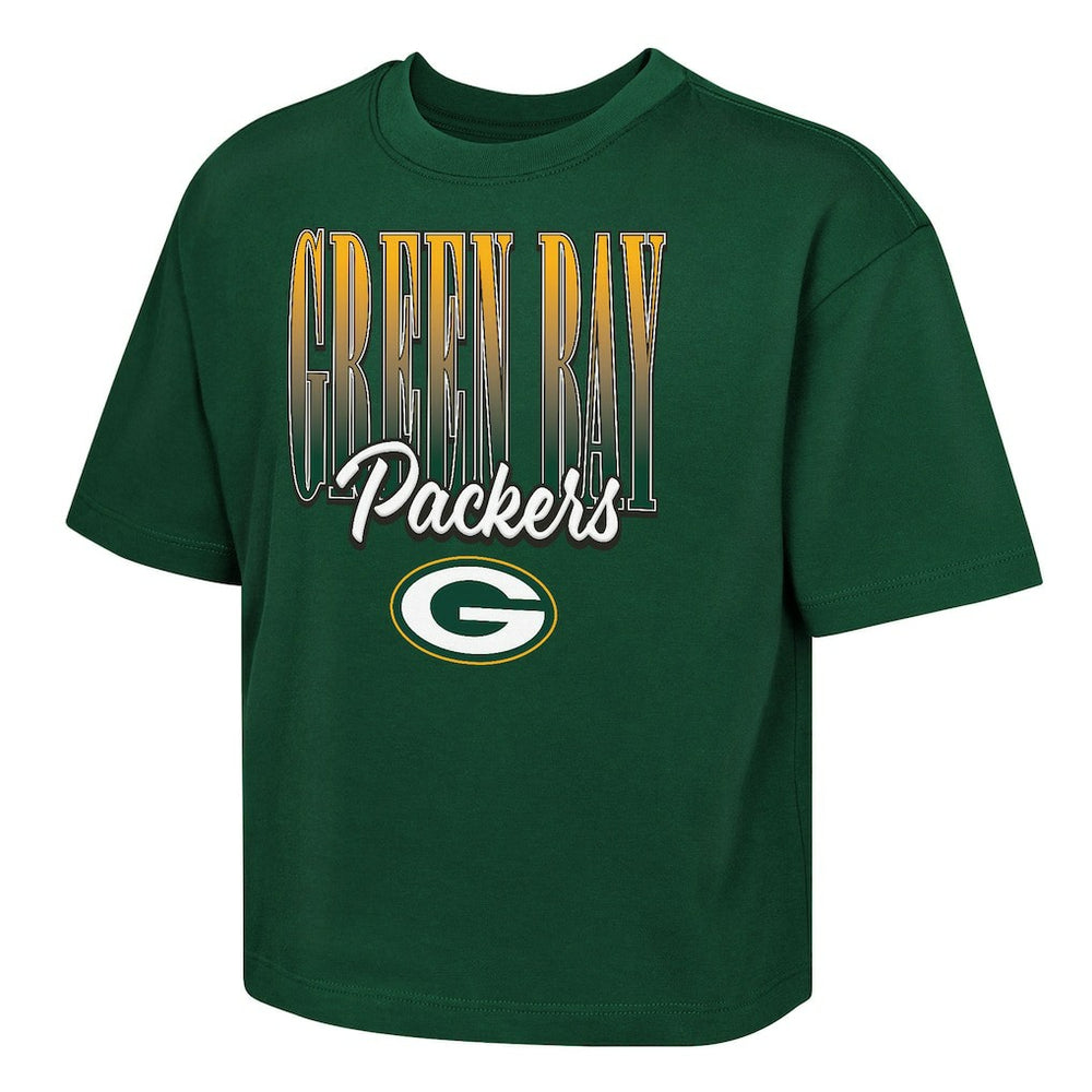 Green Bay Packers Outerstuff Girls Youth Big City Boxy T-Shirt
