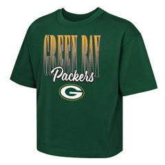 Green Bay Packers Outerstuff Girls Youth Big City Boxy T-Shirt
