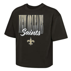 New Orleans Saints Outerstuff Girls Youth Big City Boxy T-Shirt