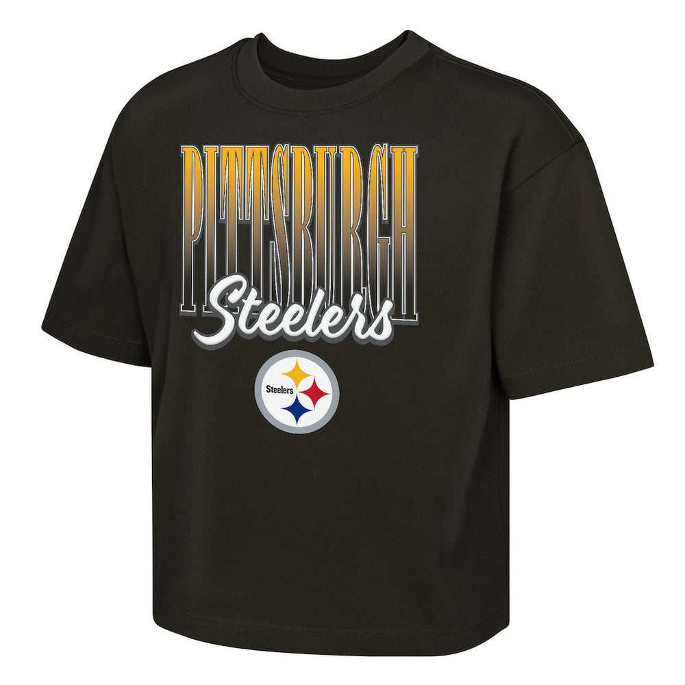 Pittsburgh Steelers Outerstuff Girls Youth Big City Boxy T-Shirt