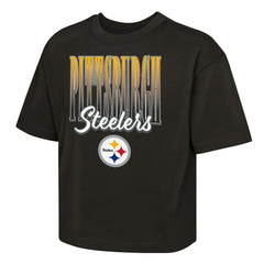 Pittsburgh Steelers Outerstuff Girls Youth Big City Boxy T-Shirt