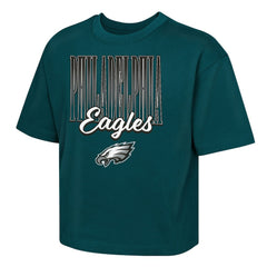 Philadelphia Eagles Outerstuff Girls Youth Big City Boxy T-Shirt