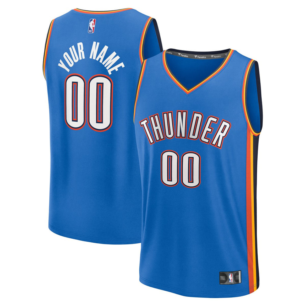 Oklahoma City Thunder Youth Fast Break Custom Replica Jersey New