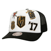 Vegas Golden Knights Mitchell & Ness Gridlock Trucker Adjustable Hat Discount