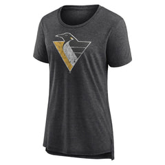 Pittsburgh Penguins Women's Slow Whistle Tri-Blend T-Shirt Discount