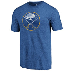 Buffalo Sabres Distressed Logo Tri-Blend T-Shirt On Sale