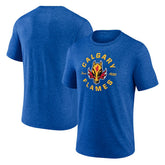 Calgary Flames Represent Tri-Blend T-Shirt On Sale