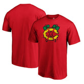 Chicago Blackhawks Splatter Logo T-Shirt Outlet
