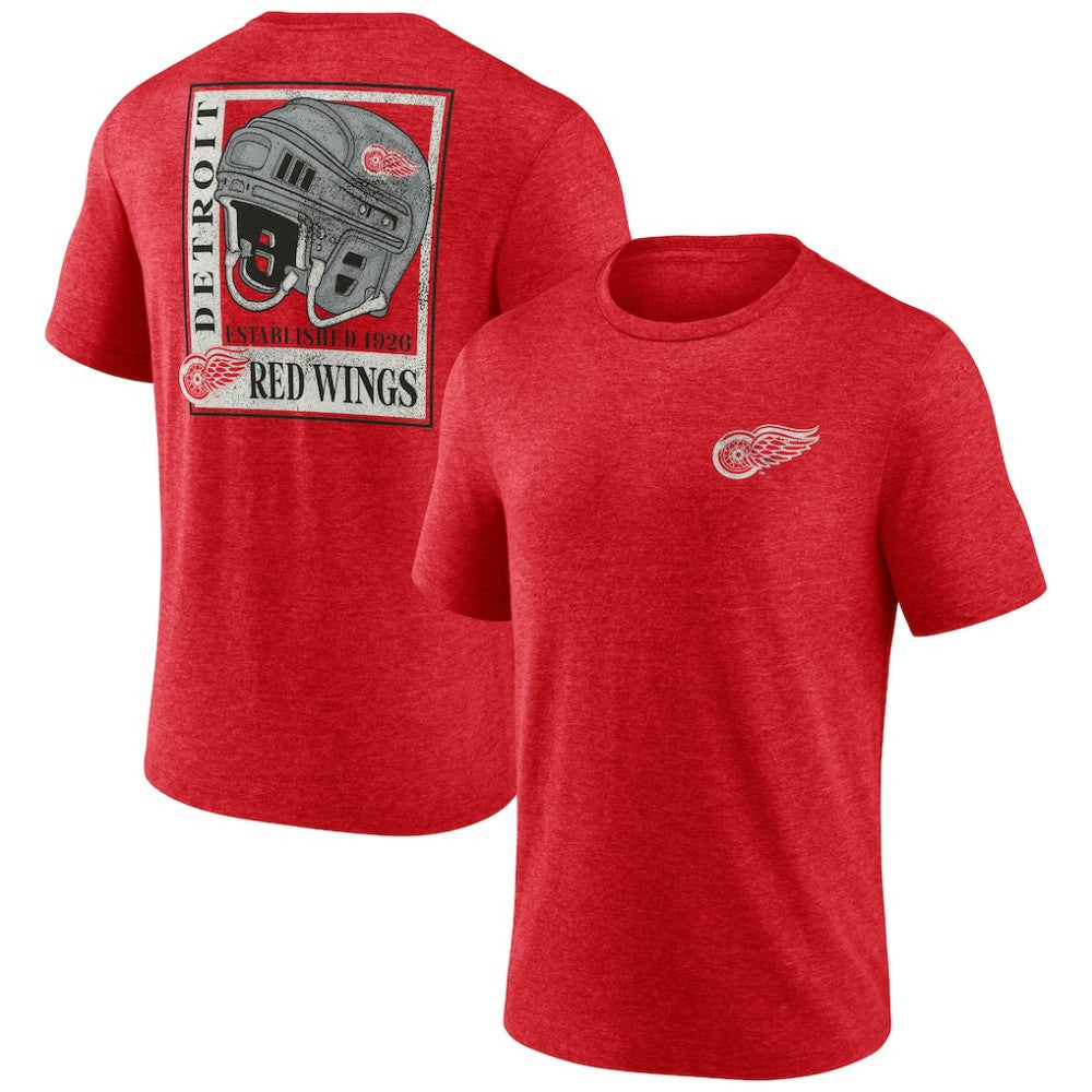 Detroit Red Wings Earnest Will Tri-Blend T-Shirt Discount