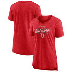 Detroit Red Wings Women's Hit the Ice Tri-Blend T-Shirt For Sale