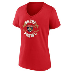Florida Panthers Women's Active Edge V-Neck T-Shirt On Sale