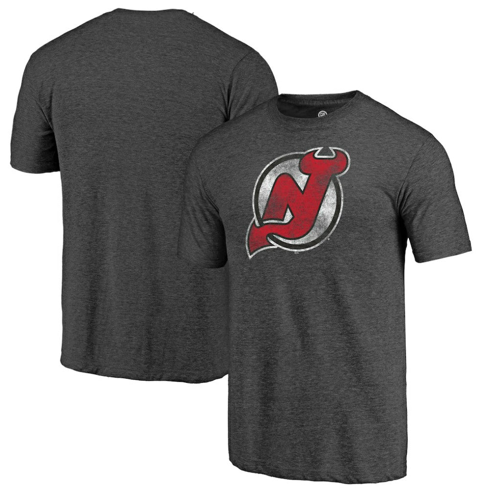 New Jersey Devils Distressed Tri-Blend T-Shirt Discount