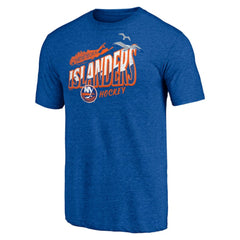 New York Islanders Shoot to Score Tri-Blend T-Shirt On Sale
