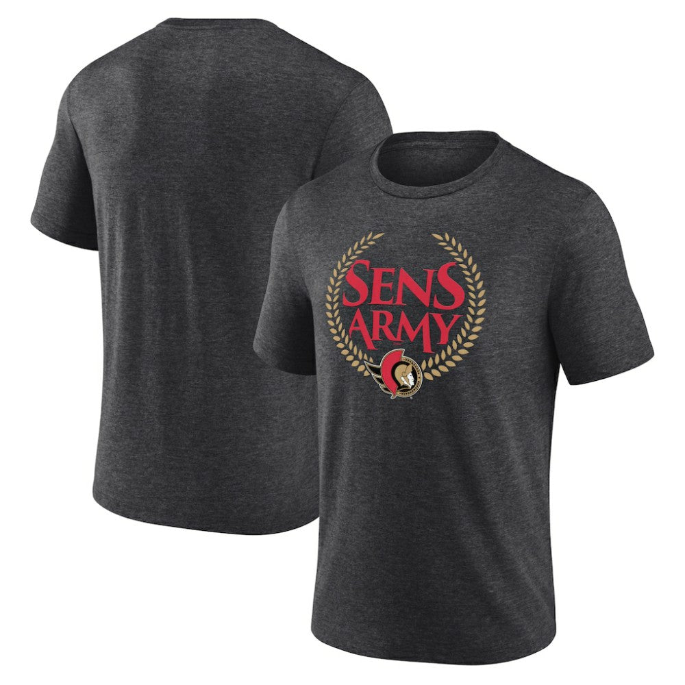 Ottawa Senators Shout Out Tri-Blend T-Shirt Outlet