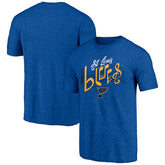 St. Louis Blues Shoot to Score Tri-Blend T-Shirt For Sale