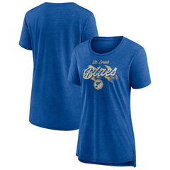 St. Louis Blues Women's Hit the Ice Tri-Blend T-Shirt On Sale