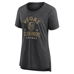 Vegas Golden Knights Women's Vintage Arch Tri-Blend T-Shirt Outlet