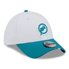 Miami Dolphins New Era 2025 NFL Training Camp Throwback Logo 39THIRTY Flex Hat