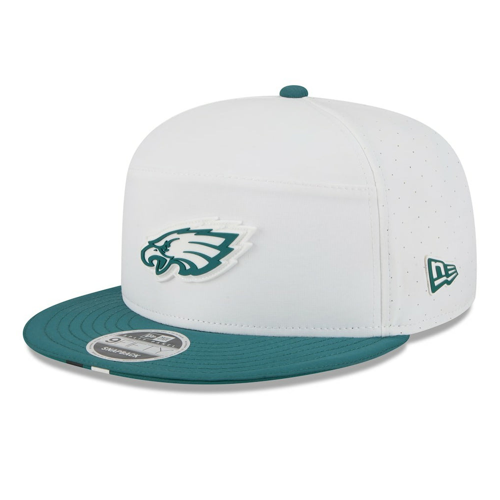 Philadelphia Eagles New Era 2025 NFL Training Camp Split Panel 9FIFTY Snapback Hat