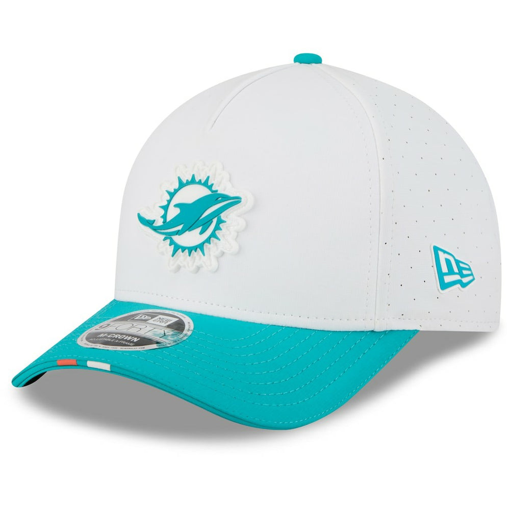 Miami Dolphins New Era 2025 NFL Training Camp A-Frame 9FORTY Adjustable Hat