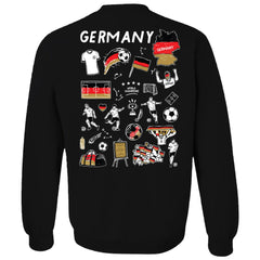 Germany National Team Vive La Fete Women's Impressions Artwork Pullover Sweatshirt Black