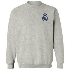 Real Madrid Vive La Fete Women's Impressions Artwork Pullover Sweatshirt Gray