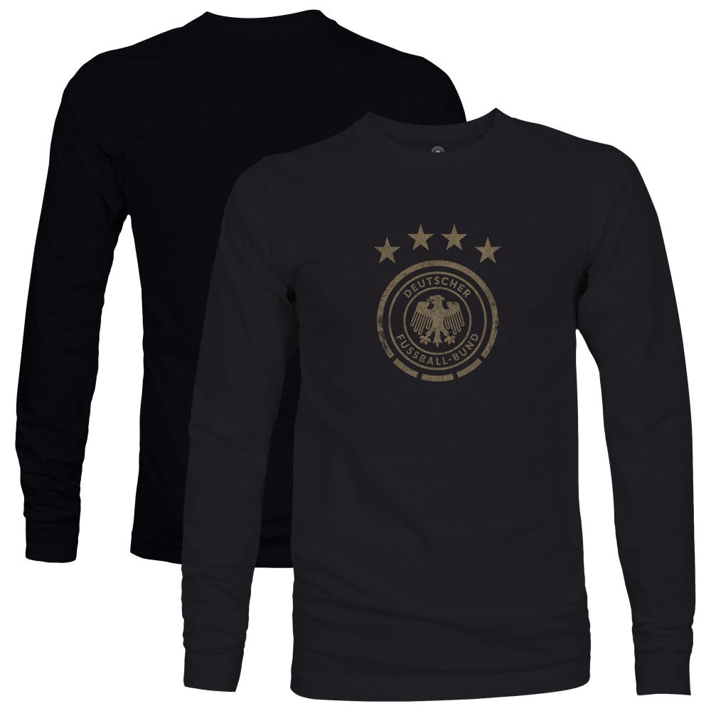 Germany National Team 1863FC Mono Badge Long Sleeve T-Shirt Black