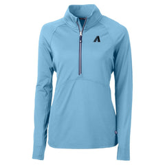 Arizona Diamondbacks Cutter & Buck Women's Raglan Adapt Eco Knit Stretch Recycled Half-Zip Top | MLB On Sale