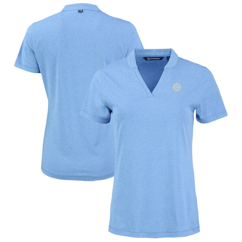 Chicago Cubs Cutter & Buck Forge Heathered Stretch Blade Top | MLB Online