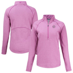 Washington Nationals Cutter & Buck Women's Peshastin Eco Fleece Recycled Half-Zip Jacket | MLB For sale