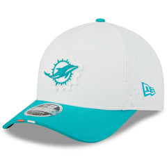 Miami Dolphins New Era Youth 2025 NFL Training Camp A-Frame 9FORTY Adjustable Hat