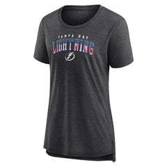 Tampa Bay Lightning Women's Proud Tri-Blend T-Shirt For Sale