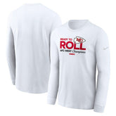 Kansas City Chiefs Nike 2024 AFC West Division Champions Locker Room Trophy Collection Long Sleeve T-Shirt
