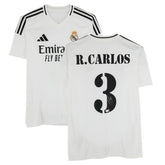 Roberto Carlos Real Madrid Autographed 2024-25 White Home Jersey BAS - Fanatics